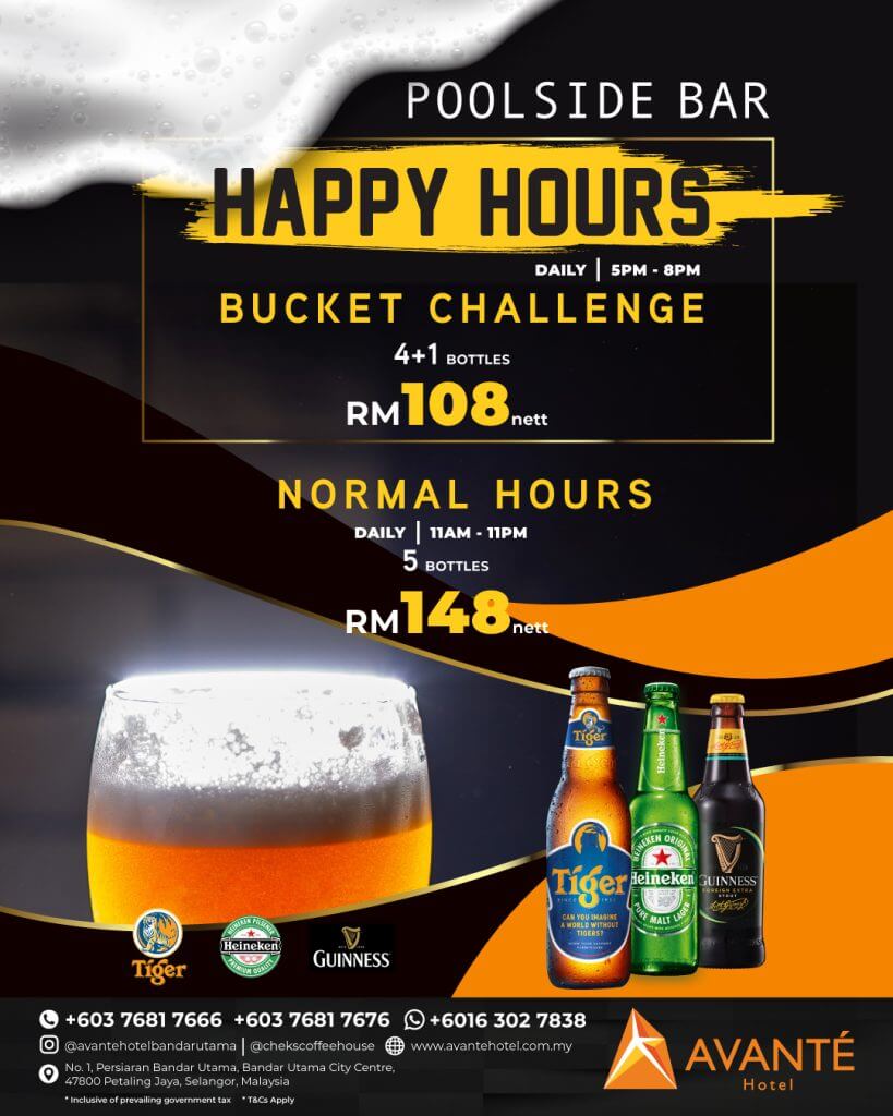 Avante Hotel Happy Hours Bucket Challenge